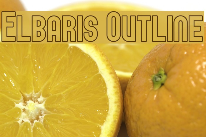 Elbaris Outline Font examples
