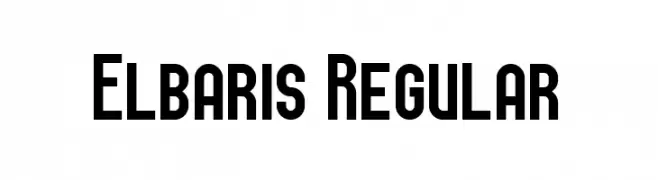 Elbaris Regular  フリーフォントのダウンロード