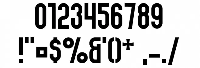 Elbaris Regular Font OTHER CHARS