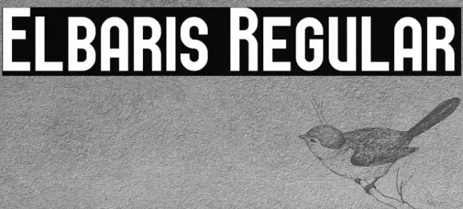 Elbaris Regular Font examples