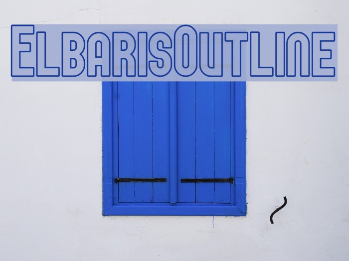 ElbarisOutline Fonte examples