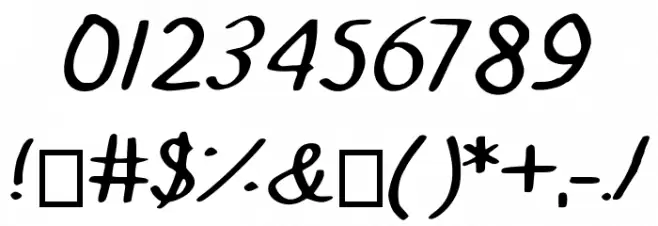 Elbisch Font OTHER CHARS