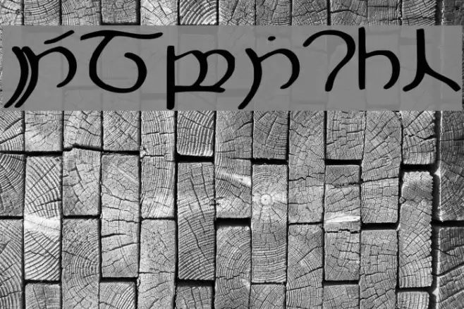 Elbisch Font examples