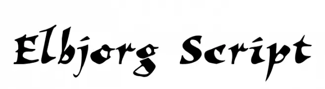 Elbjorg Script  لخطوط تنزيل