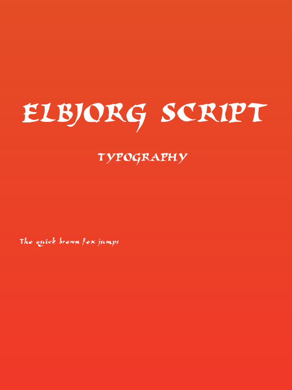 Elbjorg Script Poster