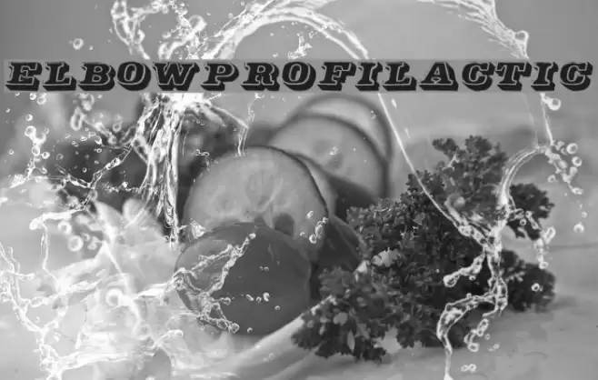 Elbow-Profilactic Font examples