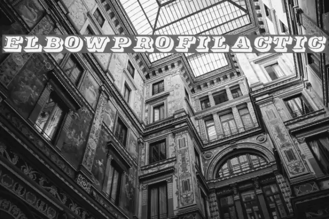 Elbow-Profilactic Font examples