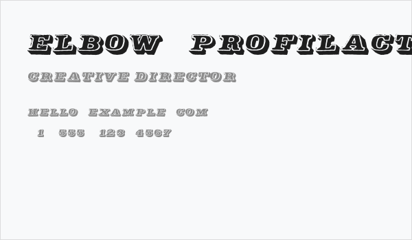 Elbow-Profilactic Business Card