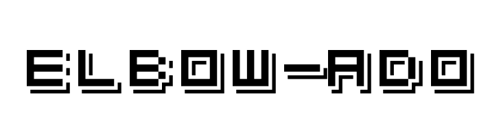 Elbow-hhgg font