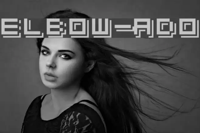 Elbow-ado Font examples