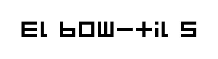 Elbow-tils  免费字体下载