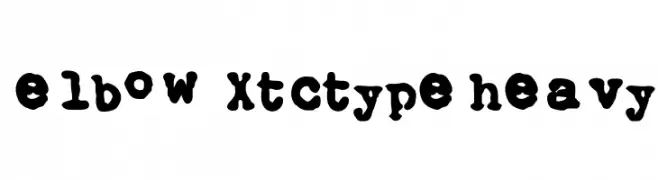 Elbow-xtctype-Heavy  font caratteri gratis
