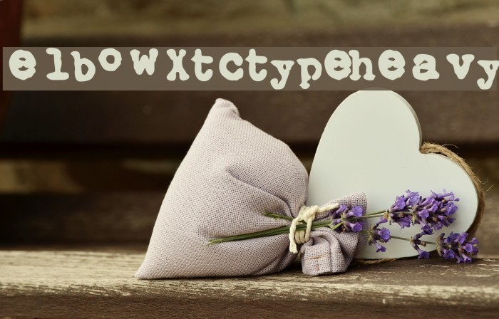 Elbow-xtctype-Heavy Font examples