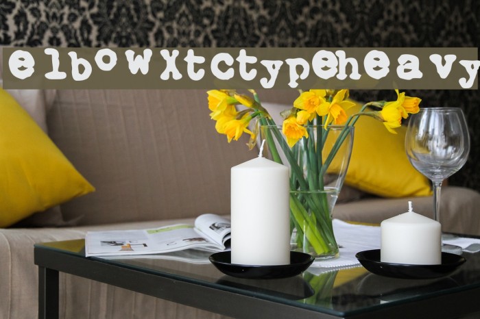 Elbow-xtctype-Heavy Font examples