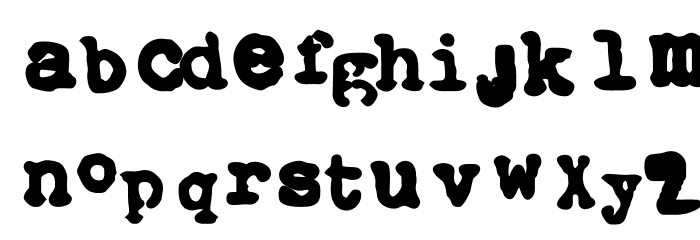 Elbow-xtctype-Heavy Font LOWERCASE