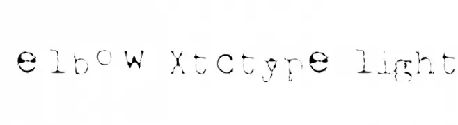 Elbow-xtctype-Light  font caratteri gratis