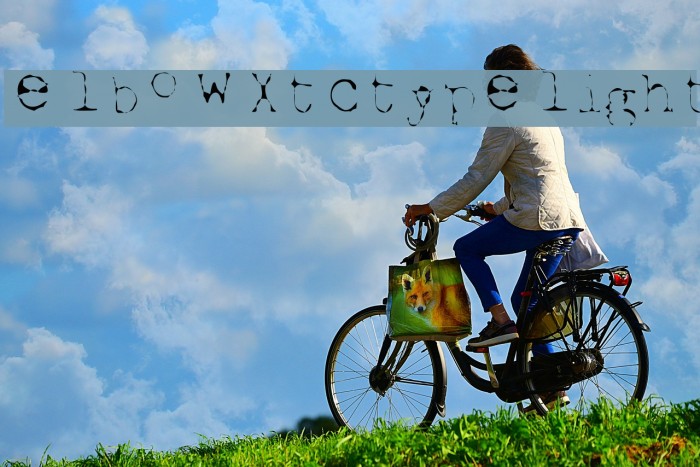 Elbow-xtctype-Light Font examples