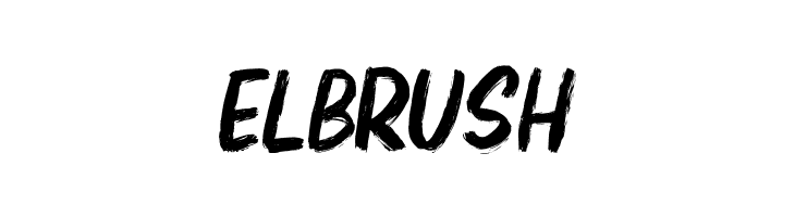 Elbrush  Frei Schriftart Herunterladen
