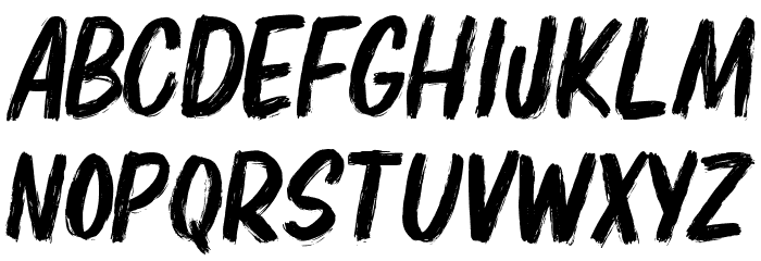 Elbrush Font LOWERCASE