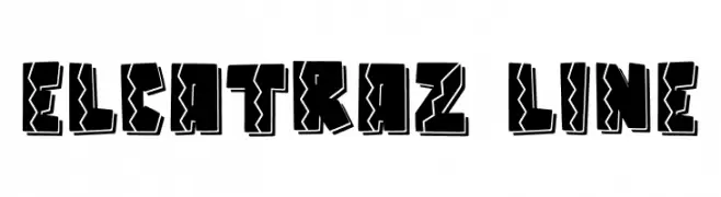 Elcatraz Line  Descarca Fonturi Gratis