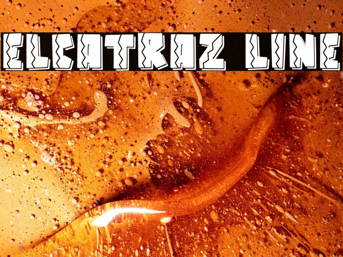 Elcatraz Line Font examples