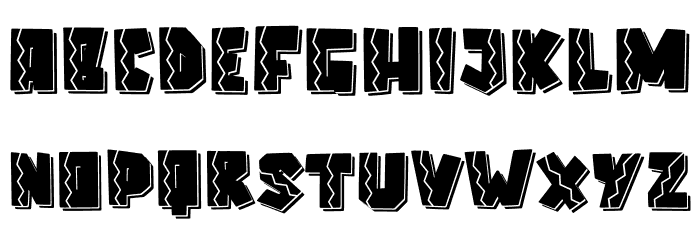 Elcatraz Line Font LOWERCASE