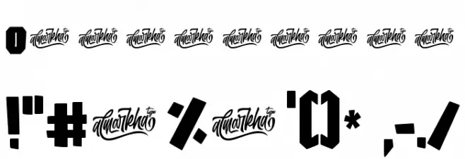 Elcatraz Font OTHER CHARS