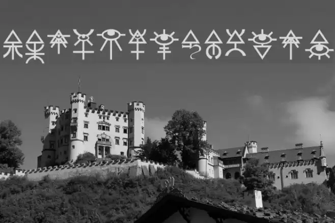 Eldar Runes Fonte examples