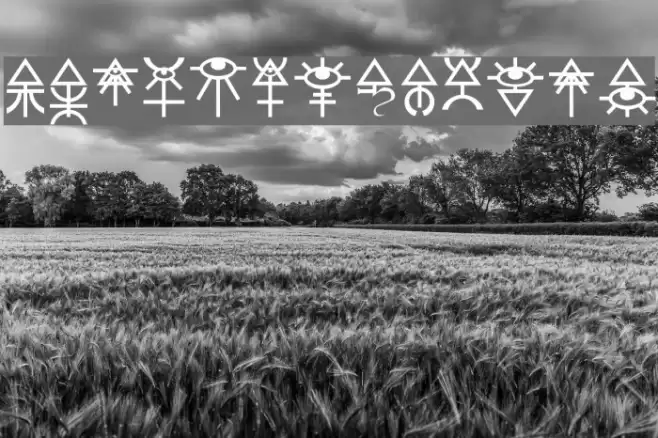 Eldar Runes Fonte examples
