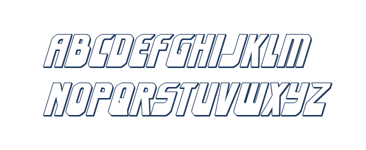 Eldebaran 3D Italic Lowercase