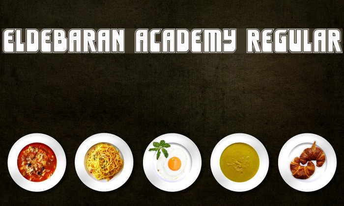 Eldebaran Academy Regular Font examples
