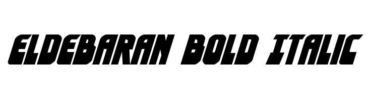 Eldebaran Bold Italic  नि: शुल्क फ़ॉन्ट्स डाउनलोड