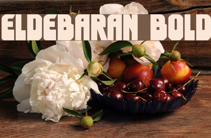 Eldebaran Bold Font examples