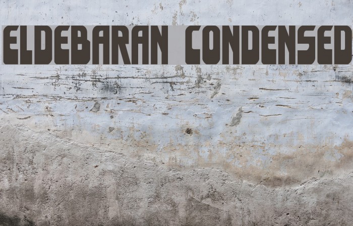 Eldebaran Condensed Font examples