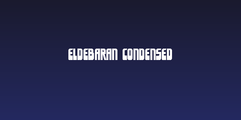 Eldebaran Condensed Social Header