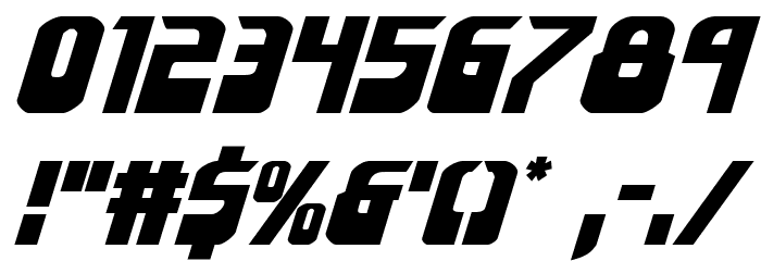 Eldebaran Expanded Italic Font OTHER CHARS