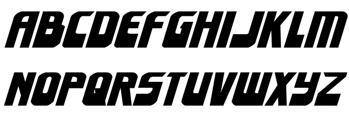 Eldebaran Expanded Italic Font LOWERCASE