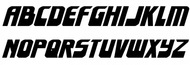 Eldebaran Expanded Italic Schriftart Kleinbuchstaben