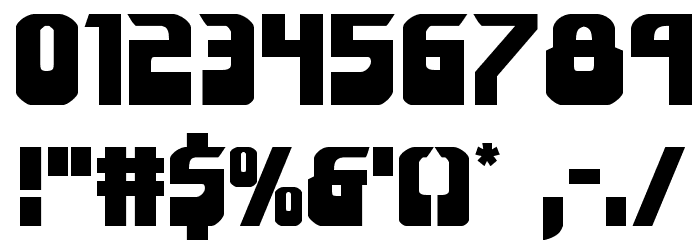 Eldebaran Expanded Font OTHER CHARS