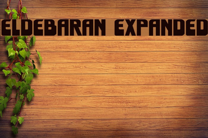 Eldebaran Expanded Font examples
