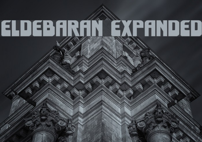 Eldebaran Expanded Font examples