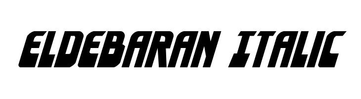 Eldebaran Italic  Fuentes Gratis Descargar