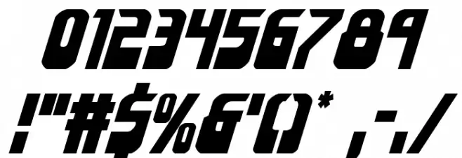 Eldebaran Italic Font OTHER CHARS