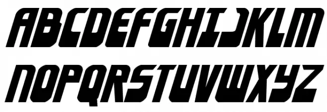 Eldebaran Italic Schriftart Groß