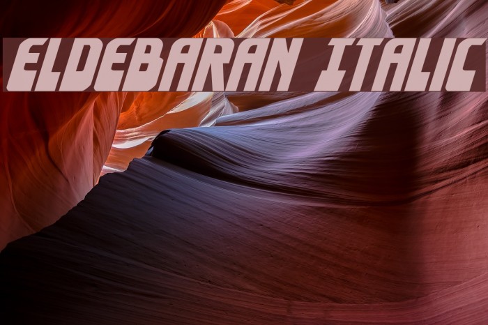Eldebaran Italic Example 1