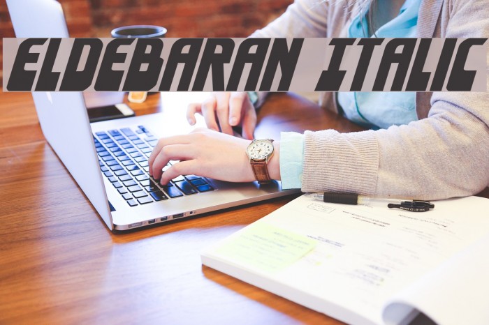 Eldebaran Italic Example 2