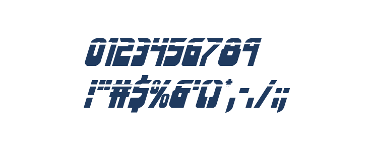 Eldebaran Laser Italic Other Characters