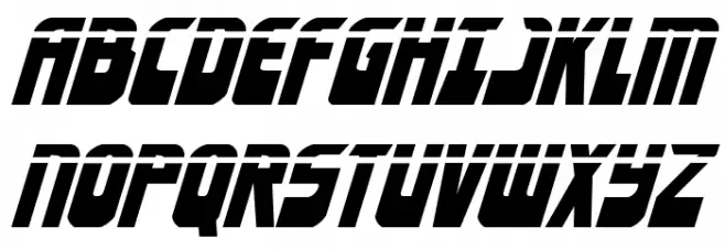 Eldebaran Laser Italic Polices MAJUSCULES