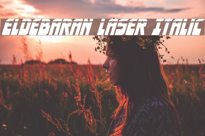 Eldebaran Laser Italic Example 1