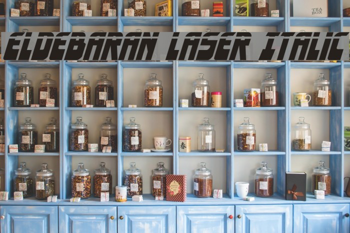 Eldebaran Laser Italic Example 2